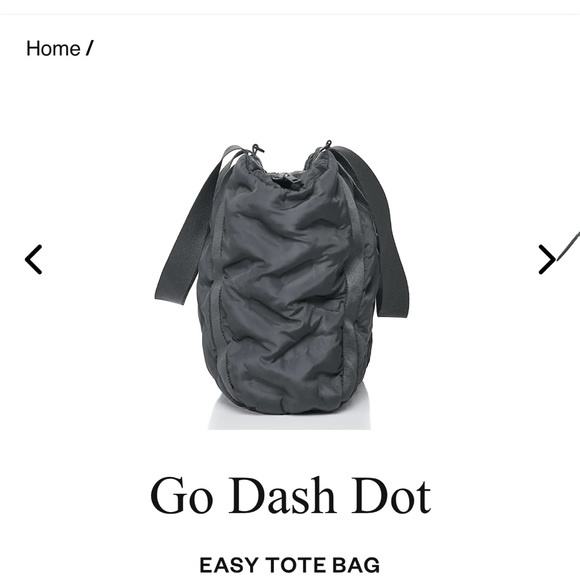 go dash dot bag easy tote puffy bag black - Picture 3 of 9